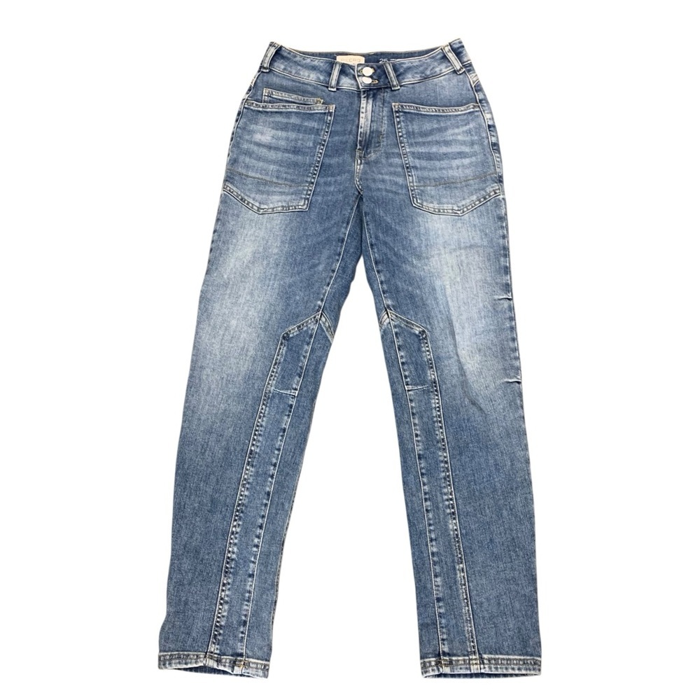 PILCRO Patch Pocket High-Rise Straight Leg Jeans - Size 25